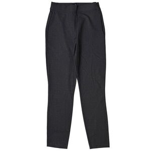 {GAP} "High Rise Bi-Stretch Legging" Dark Gray Flat Front Ponte Dress Pants